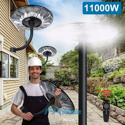 11000W 360° Large Round Solar Street Light Solar Brightness LED Road Wall Lamp