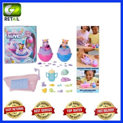 Exciting Hatchimals Alive Bathtub Playset with Self-Hatching Eggs & Accessories