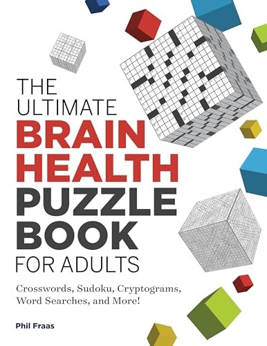 The Ultimate Brain Health Puzzle Book for Adults: Crosswords, Sudoku, Crypto...
