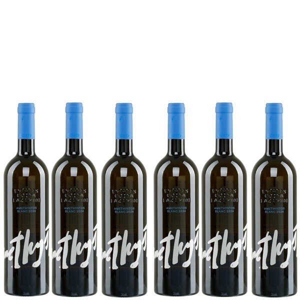 Amethystos WeißWein Trocken 6X 0,75L Flasche | Griechischer WeißWein Trocken-image