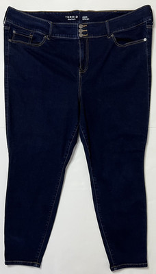 Torrid Super Soft Jegging 26R Womens Plus Dark Wash High Rise Skinny Stretch