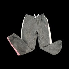 Girl Reebok Sweatpants New Size Large  10 Gray And Pink
