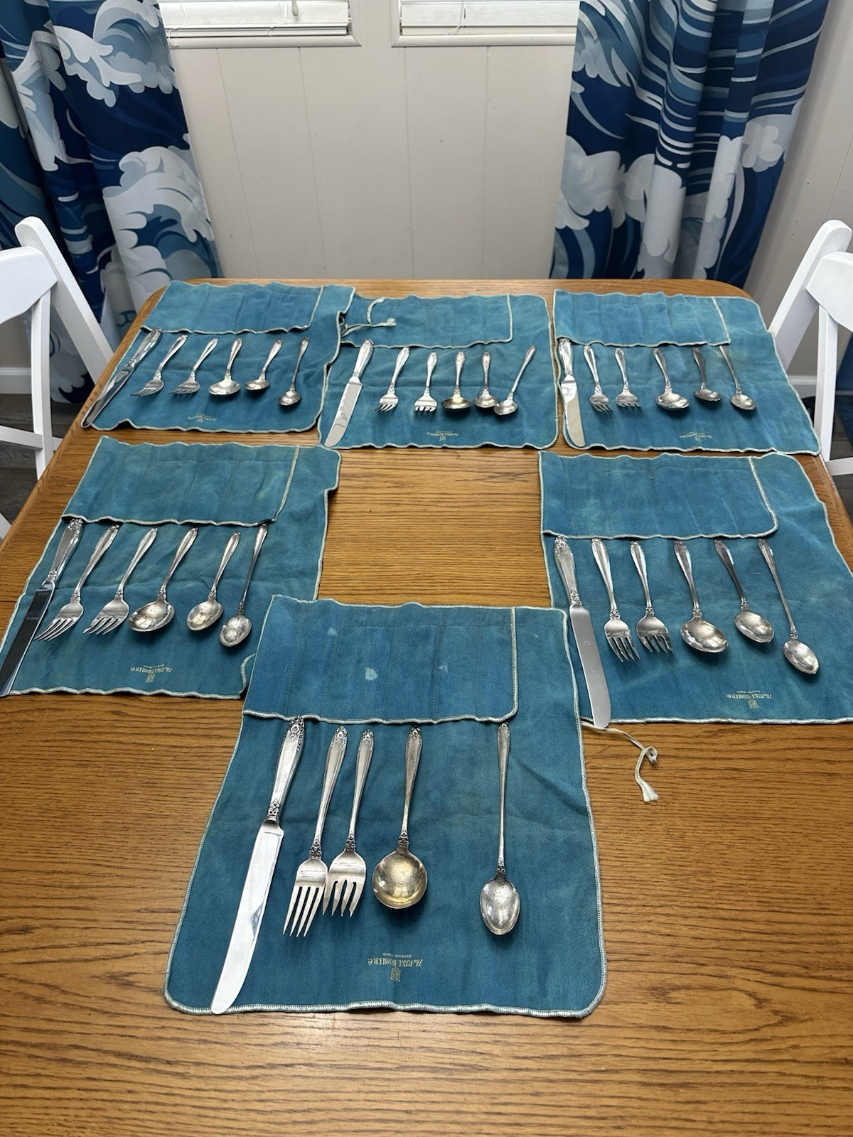 sterling silver silverware set