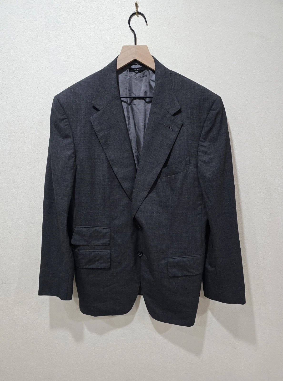 Tom Ford — Tom Ford Windsor 'Base Fit A' Wool Blazer Jacket Gray EU 52R US 42R