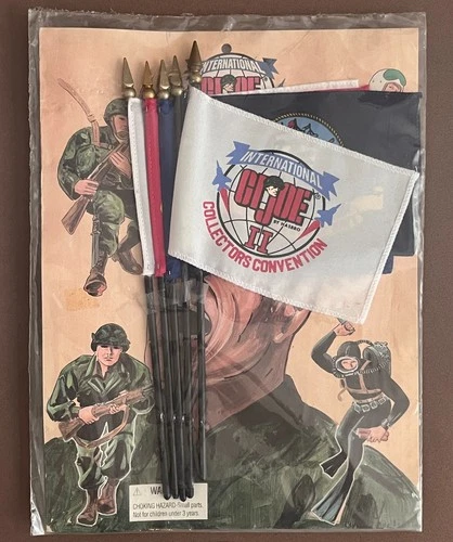 G.I. JOE - The International GI JOE II Collector's Convention Flag set Sealed