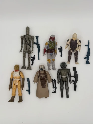 Star Wars Kenner ESB Bounty Hunters Lot 100% Complete Boba Fett, 4-Lom, Zuckuss