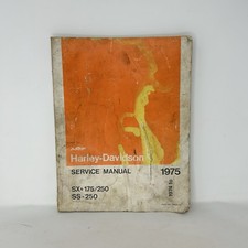 Harley Davidson Service Manual Book SX 175 250 SS 250 1974 1975 99490 75 Cycle
