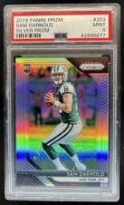 2018 Panini Prizm Sam Darnold RC Silver Rookie #203 Jets PSA 9