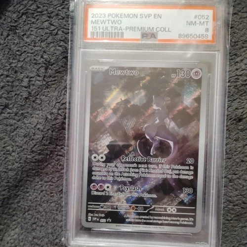 2023 Pokemon SVP En #052 Mewtwo 151 Ultra Premium Collection PSA 8 NM-MT