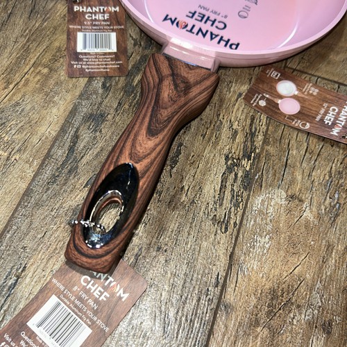 3 Piece Phantom Chef PINK 12" , 9.5” And 8” Non Stick fry Pan PFOA Free - Picture 2 of 10