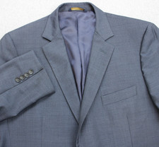 Brooks Brothers Blazer Mens 42L Blue 1818 Fitzgerald 100 Wool Vitale Barberis