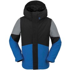 VOLCOM VERNON Youth Insulated Snow Jacket - Electric Blue - Small/8 - NWT