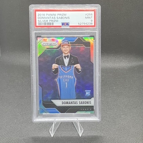 2016 Panini Prizm Domantas Sabonis Silver Prizm Rookie PSA 9
