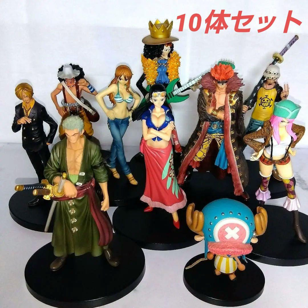One Piece Figure Bulk Sale Lot set of 10 Nami Sanji Zoro Law