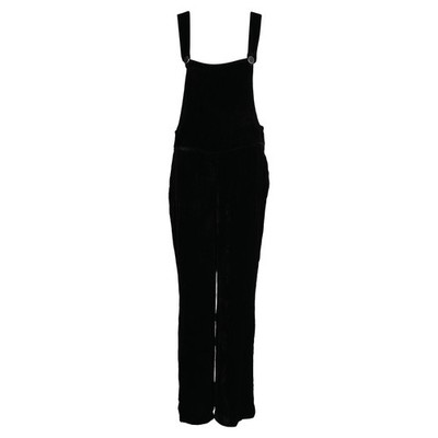 Sandro Straight-Leg Overall Jumpsuit In Velvet Women Black Size 40