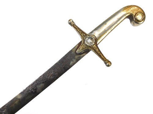 Antique Turkish Shamshir Quillback Sword Middle Eastern Saber