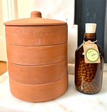 WIEŻA KIEŁKOWA BIODAHEIM WYKONANA Z GLINY PUDEŁKO NA KIEŁKI ZESTAW 3 PIĘTRA IDEALNY KIEŁKOWNIK F