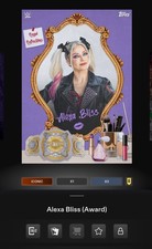 Topps WWE Slam Alexa Bliss💫Iconic Purple Award🏆Regal Wow 26 {DIGITAL}