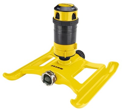 DRAMM ColorStorm Getriebe-Sprinkler 4 Muster Gelb 12 m