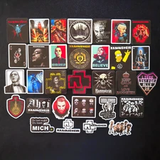 Rammstein Stickers Du hast German Heavy Metal Band Till Lindemann Industrial Alt