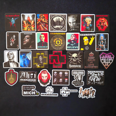 Rammstein Inspired Stickers Du hast Alt Heavy Metal Till Lindemann Vinyl Decals