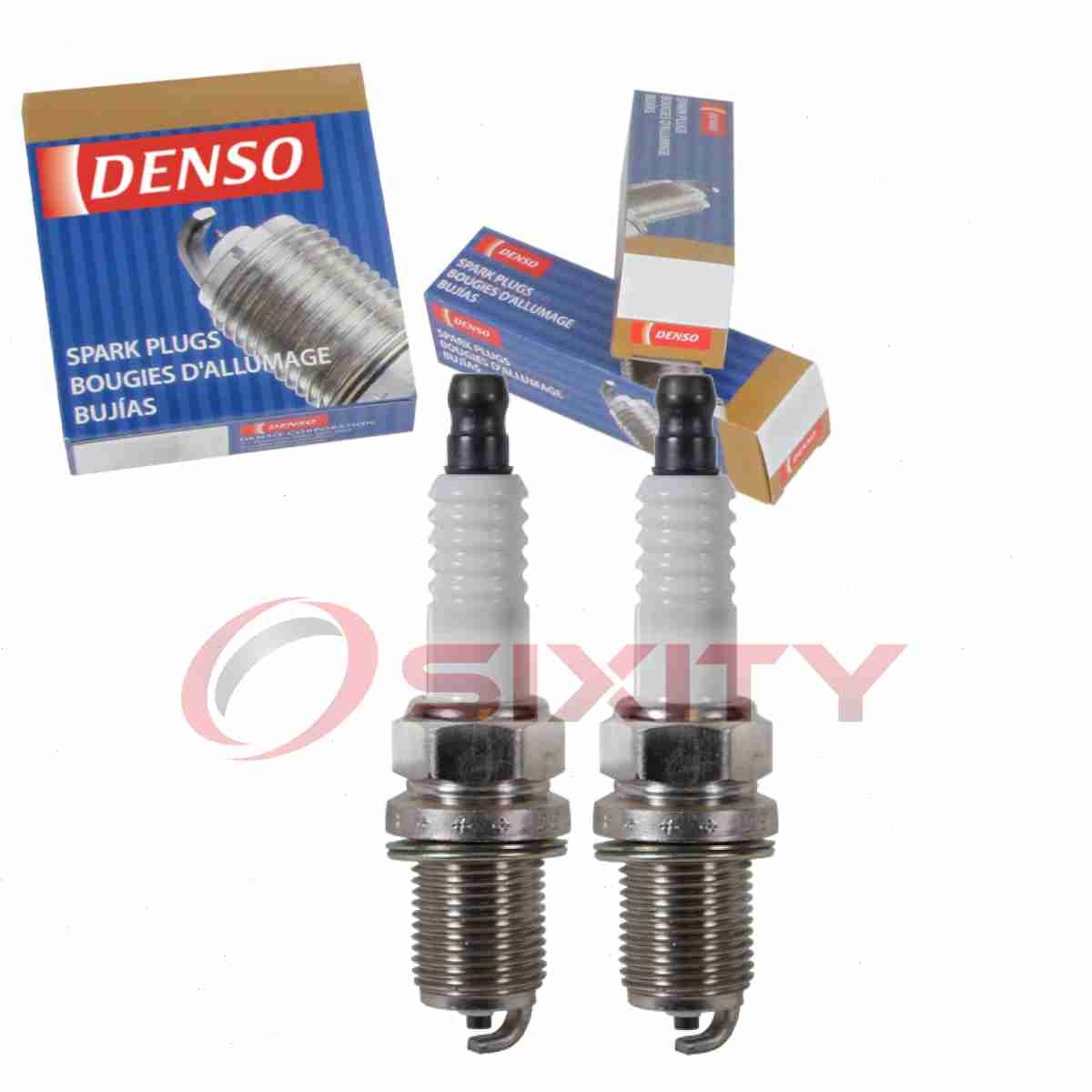 2 pc DENSO 3143 Standard Spark Plugs for SPRC10PYP4 MS851622 MD313442 ti