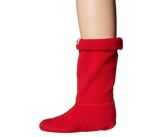 Hatley Kids Red Boot Liner Socks Sz L 