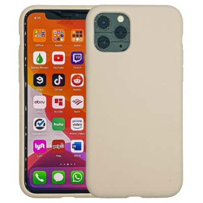 Liquid Silicone Gel Rubber Shockproof Case for iPhone 11 6.1'' PINK SAND