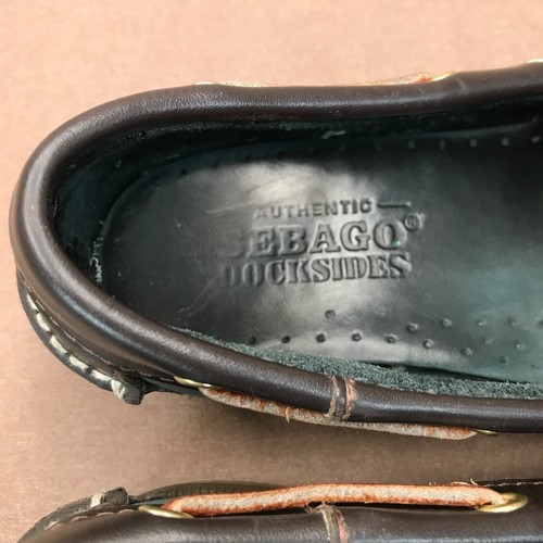 Sebago Docksides Moccasin Boat Deck Loafer Shoes Nubuck Leather UK Size 5.5 - Picture 8 of 20