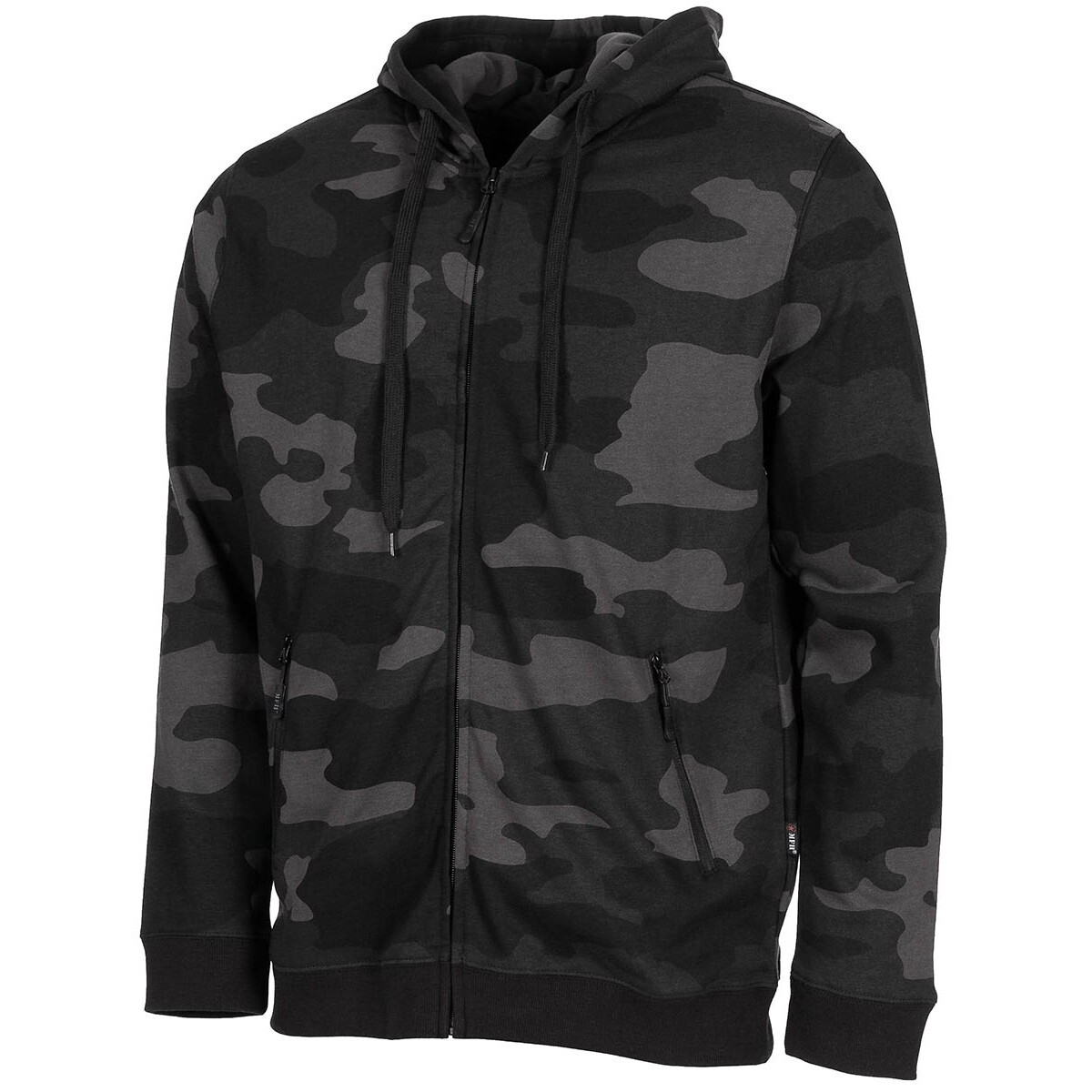 Felpa con cappuccio jogger con zip Dark Camo camouflage