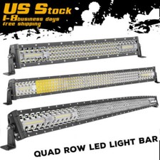 20304050 Inch Quad-row Led Work Light Bar Combo Offroad Driving Lamp Truck