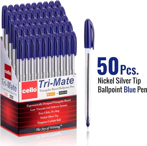 Cello Ballpoint Pens, Smooth Writing Action - Medium Point (1.0mm)Black,Blue,Red - Picture 13 of 20