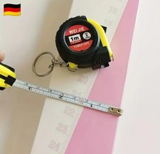 1m Rollmeter Mini Ma&szlig;band Zollband Tool mit Stopfunktion Schl&uuml;sselanh&auml;nger Key