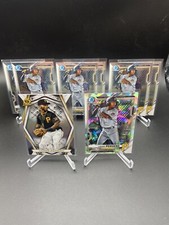 2021 Bowman Chrome Liover Peguero Atomic And 6 Base Chrome And Invicta PIRATES