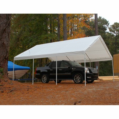 18x20 Large White Canopy Carport Garage Tent Gazebo Sun Shade Shed