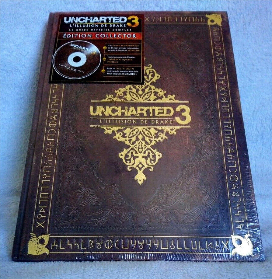 Guide Officiel Uncharted 3 Édition Collector Neuf sous Blister Rigide
