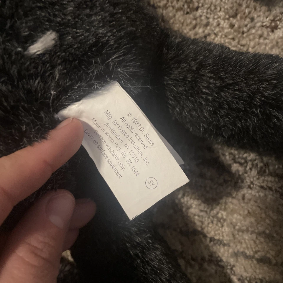 Vintage 1983 Coleco Dr. Seuss Gato no Chapéu 25" Bicho de Pelúcia ENCONTRADO RARO! - Imagem 4 de 4