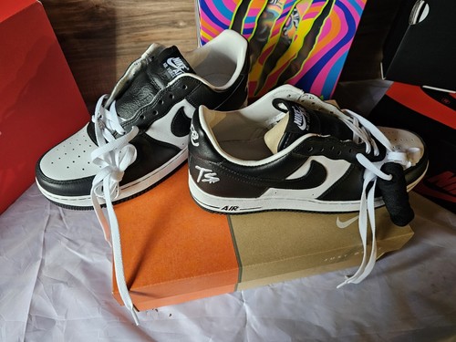 Size 10 - Nike Air Force 1 Low x Terror Squad Black White - Picture 3 of 4