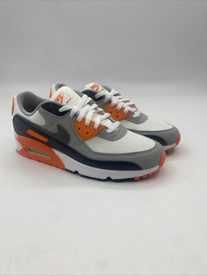 Nike Air Max 90 \'Safety Orange\' Mens Running Shoes Size 8 DM0029 108 White/Grey Nike Air Max 90  main image 3