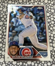 2023 Topps Chrome Nelson Velazquez  RC ROOKIE CARD #82 Cubs