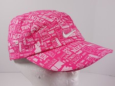 Nike Girls Adjustable Hat Cap Size 4-6X Pink Graphic White Swoosh