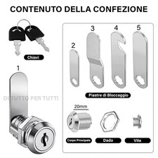 Lucchetto Monoblocco - Per Serrande - Acciaio Temprato - Metalplus - Foto 2