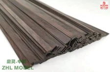 Boxwood and Ebony strip for model boat for decking hull planking 25 Pcs，L:300mm