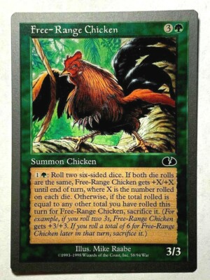 FREE-RANGE CHICKEN Unglued 1998 Magic The Gathering MTG Common