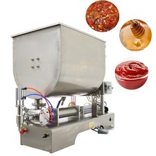 Liquid Paste Filling Machine Transverse Heating Mixing Hopper 100-1000ml 110V