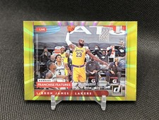 2021-22 Donruss LeBron James /25 FRANCHISE FEATURES YELLOW LASER COLOR MATCH SSP