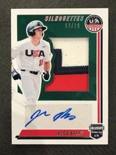 JACOB BERRY 2021 Panini Stars & Stripes USA Baseball Game Used Patch AUTO #12/15