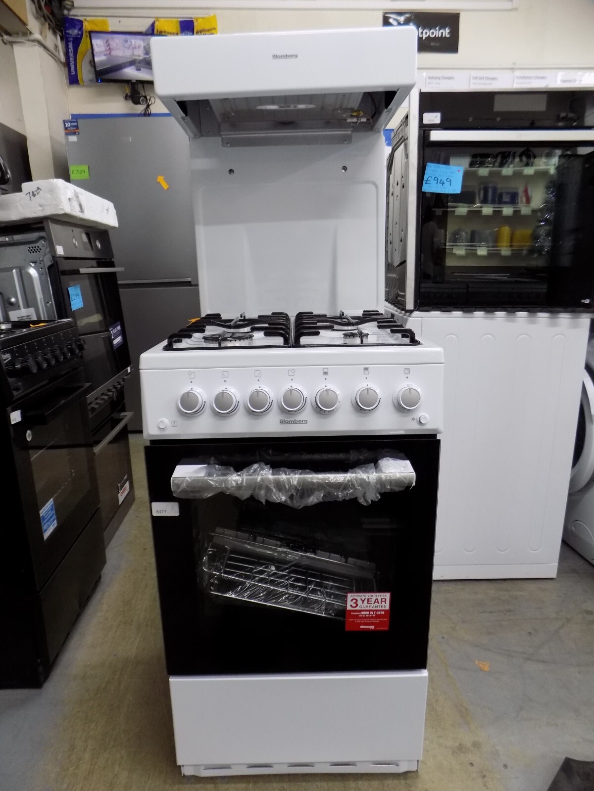 Blomberg GGS9151W Gas Cooker High Level Grill 50cm White Warranty (8477) 8690842472923 eBay