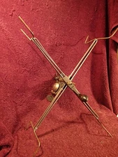 VINTAGE ANTIQUE HAND CRANK WEAVING WINDER ADJUSTABLE WORKING CONDITION