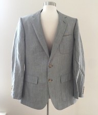 J.Crew Men's Fielding Suit Jacket In Stripe English Spring Linen Wool 40R New